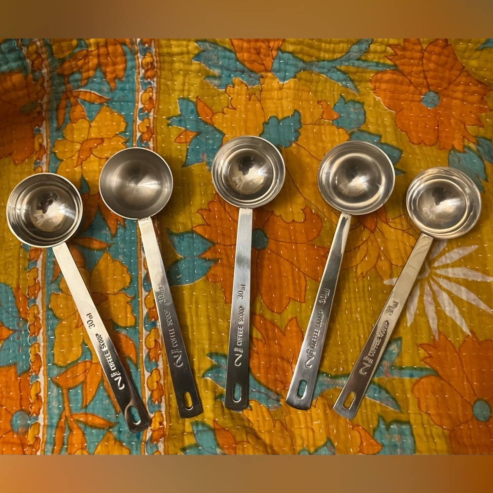 Stainless Steel Coffee Serving Spoons Set of 4